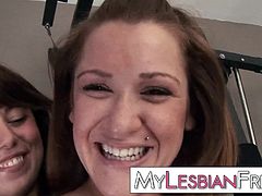 2 BFF Mina and Mishy Snow playing and having their first real lesbian experience together