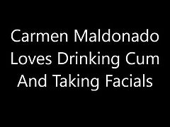 Amateur Miami Beach Slut Carmen Maldonado Cum Drinking BJ