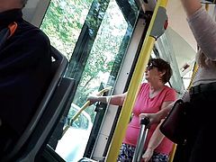 Nice girl in bus