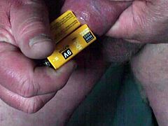 Foreskin with seven batteries (2 9V + 5 AAA)