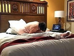 Couple having a great time in a hotel in Boston Massachusetts