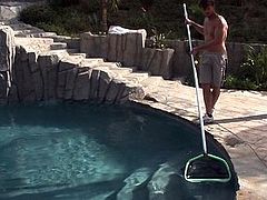 Beautiful Diana enjoys a rough fuck with her poolboy