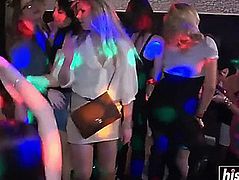 Glamorous women receive fucked at the club