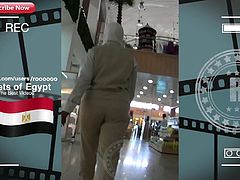 Nice booty Egyptian Girl Jiggly In The Market (2018)