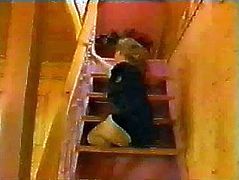 Jacklene triple amputee climbing stairs
