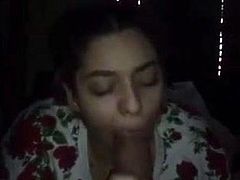 Glorious blowjob from gorgeous babe