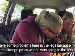 Cock craving British minx screwed during driving class