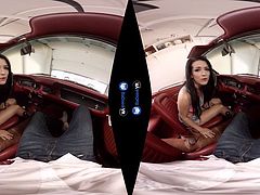 VR Porn Katrina Jade Fucks POV In Mustang On BaDoinkVR