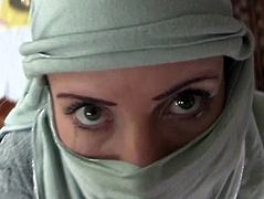 POV Teen Sloppy Burqa Facefuck And Cumplay.Requested CFNM Sex Tape-HD Porn