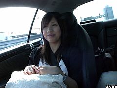 A very cute teen Karin is in the car and she is blowing on that dick with her full set of lips. The session is so damn hot that she had to be fingered so that she calms down.