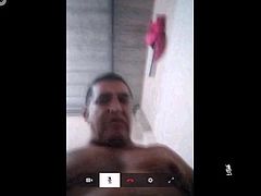 ecuadorian chubby daddy show his big cock