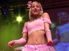 skinny teen doll dancing naked on stage