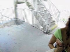 Parking lot bj leads to hot fuck with Isabella