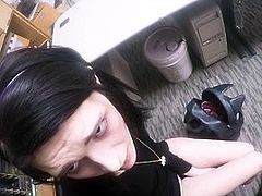 Shoplifter Goth Teen Lets Officer Fuck Her For No Cops