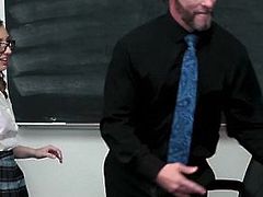 InnocentHigh - Adorable School Girl Fucks Her Professor