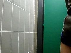college girl masturbates in public bathroom