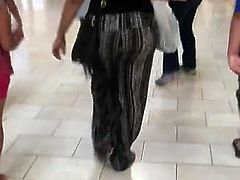 Phat Latina Ass in pattern pants