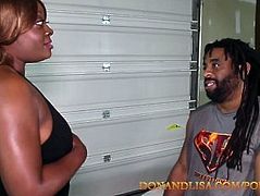 SuperHot : Don Whoe and Lisa Rivera get it on in the garage.