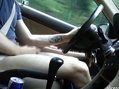 Jerking Off In The Car