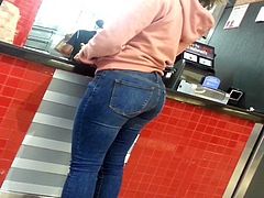 bubble butt spanish teen in jeans