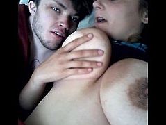 Brother eats step sister's tight, wet pussy with dad in the next room