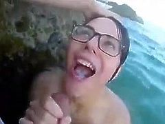 Bj in the sea