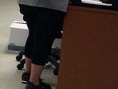 Thick Booty Mature in the office