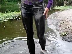 adidas leggings wet &mud