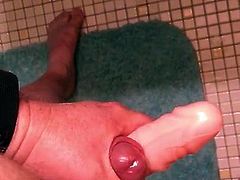 Cumming on a vibrating dildo