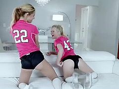 BFFS - Hot Soccer Girls Riding Trainers Cock