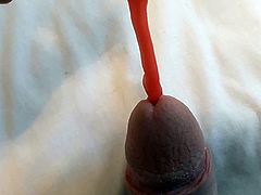 Pulling sweet out peehole