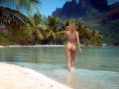Sexy Porn Star in island