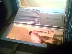 Wife on Hidden Camera Drying off after Bath