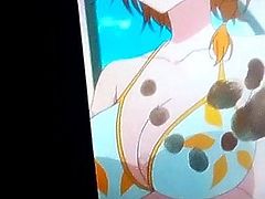 Sexy anime girl Cum tribute
