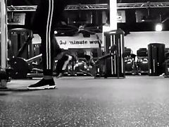 sexy hijab friend in gym