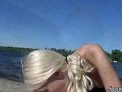 YOUNG GERMAN COUPLE FUCK PUBLIC AT BEACH IN BERLIN