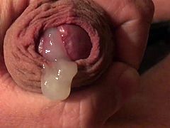 Close-up cumshot