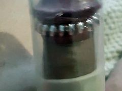 Vaccum tube on the milking machine