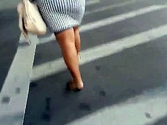 Thick ebony thighs candid street