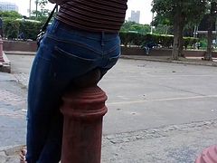 Indian Beauty In Ass Jeans