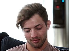 Handsome gay guy needs to suck a cock before he gets his ass fucked