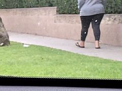 Quick jiggly big booty spanish bbw candid street