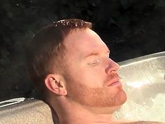Muscle gay rimjob with cumshot