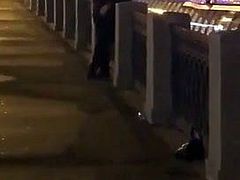 Russian Couple Fuck on the street
