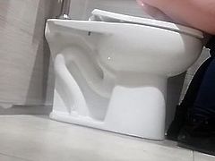 Girl on toilet