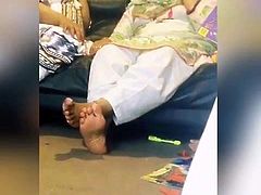 Indian aunties thick candid  soles