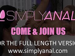 Simplyanal - Lesbian anal babes orgasm with vibrator