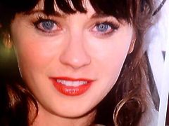 Zooey Deschanel cumtribute 2