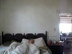 Mature couple on bed