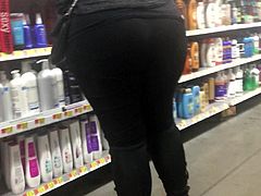 Big Ass Spanish Chick in Black Jeans